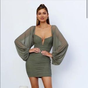 Hello Molly’s Whiskey Sour Dress in Olive